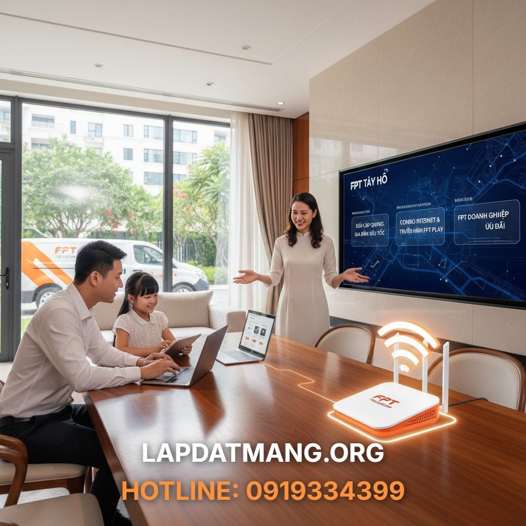 lắp mạng fpt tây hồ - FPT Tây Hồ cung cấp những gói cước internet nào phù hợp với biệt thự, khu đô thị Ciputra?