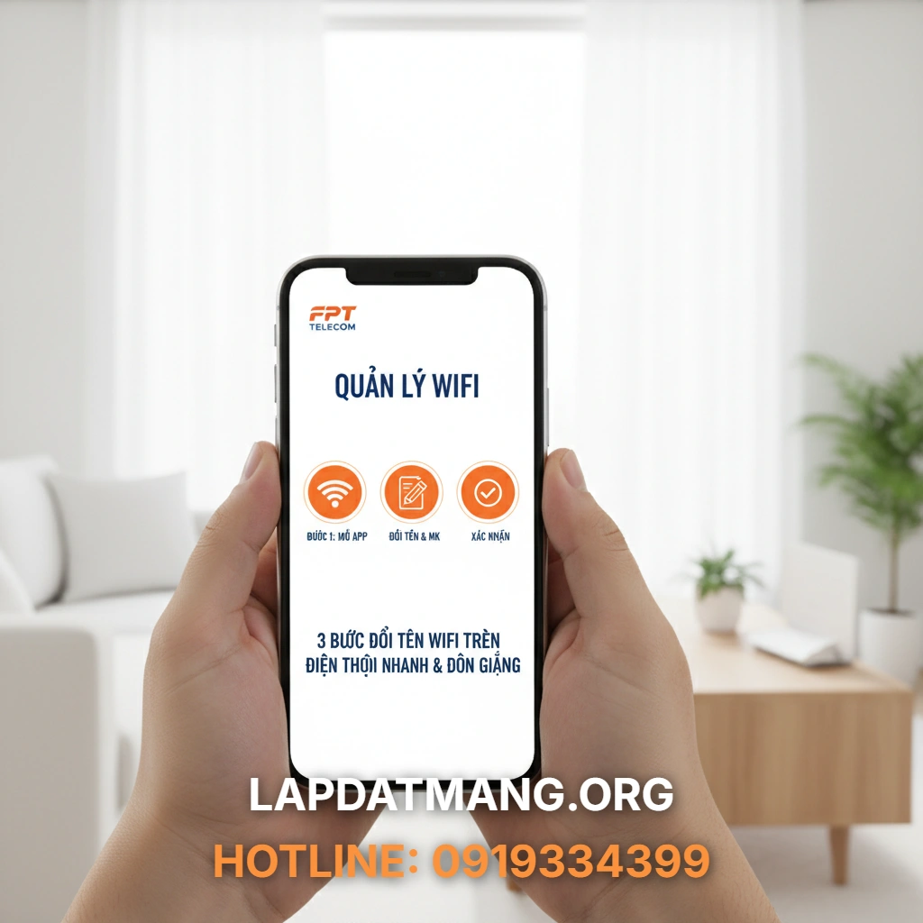 Cách đổi tên Wifi - Hướng dẫn chi tiết 3 bước đổi tên Wifi FPT trên điện thoại nhanh chóng và đơn giản nhất?