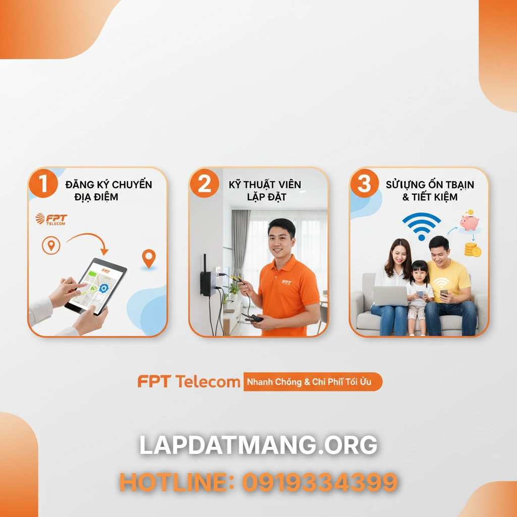 3 Bước Chuyển Địa Điểm Mạng FPT Nhanh Chóng & Chi Phí Di Dời - 2025 2 Chuyển địa điểm FPT - Làm thế nào để Chuyển Địa Điểm Mạng FPT một cách nhanh chóng và hiệu quả?