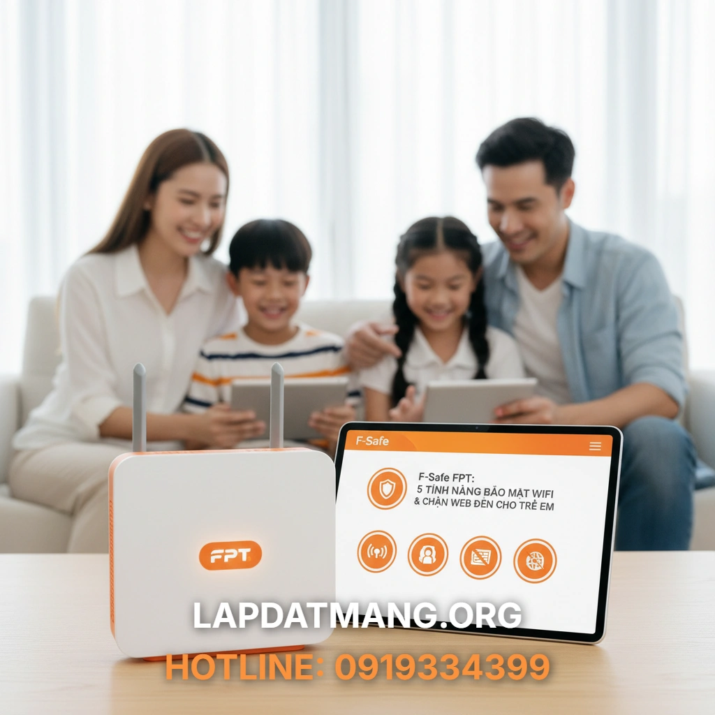 F-Safe FPT - F-Safe FPT Mang Lại Những Lợi Ích Bảo Mật Wifi & Chặn Web Đen Toàn Diện Nào Cho Gia Đình?