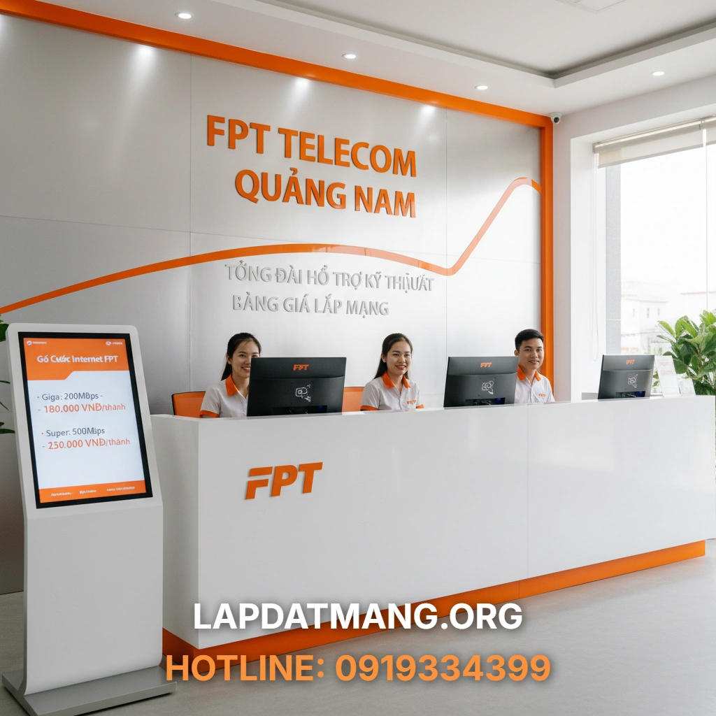 FPT Quảng Nam - FPT Quảng Nam hỗ trợ lắp đặt và bảo trì tại các huyện thị nào?