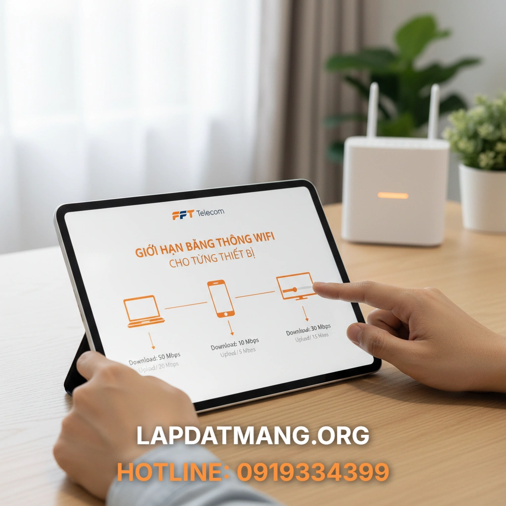 Giới hạn băng thông - Có những phần mềm nào giúp giới hạn băng thông Wifi FPT hiệu quả?