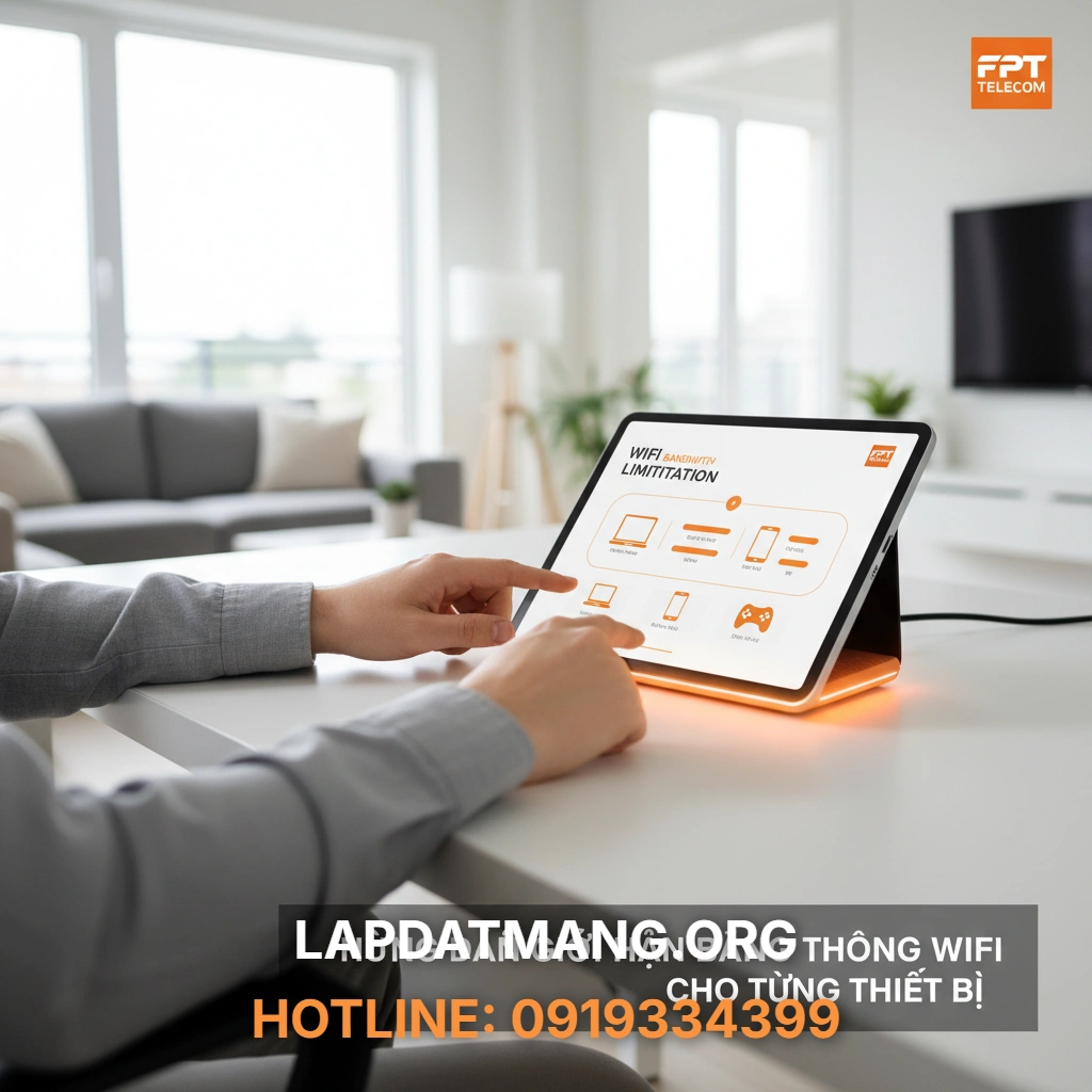 Giới hạn băng thông - Lý do nên giới hạn băng thông Wifi FPT cho từng thiết bị là gì?