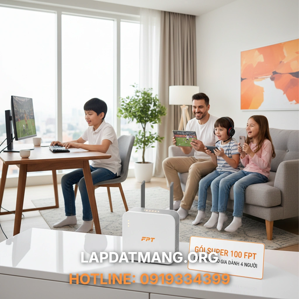Đánh Giá Gói Super 100 FPT: Có Đủ Dùng Cho Gia Đình 4 Người? - 2025 2 Gói Super 100 - Gói Super 100 FPT có thực sự đủ mạnh cho gia đình 4 người xem 4K không?