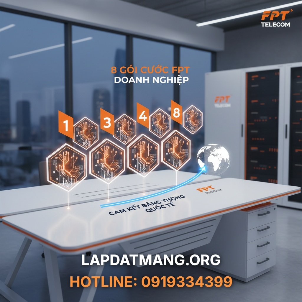8 Gói Cước FPT Doanh Nghiệp Có Cam Kết Băng Thông Quốc Tế - internet FPT công ty - 8