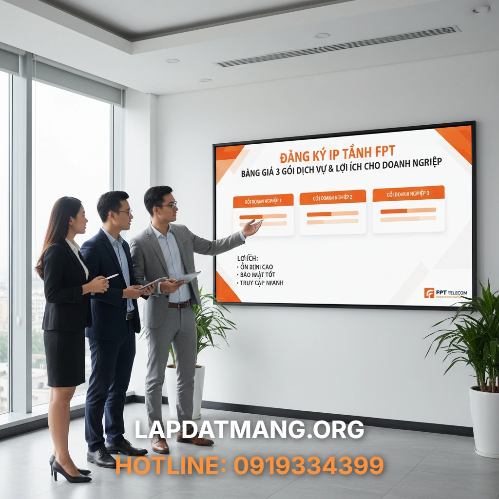 IP Tĩnh FPT - Bảng giá 3 gói dịch vụ IP Tĩnh FPT mới nhất năm 2024 là bao nhiêu?