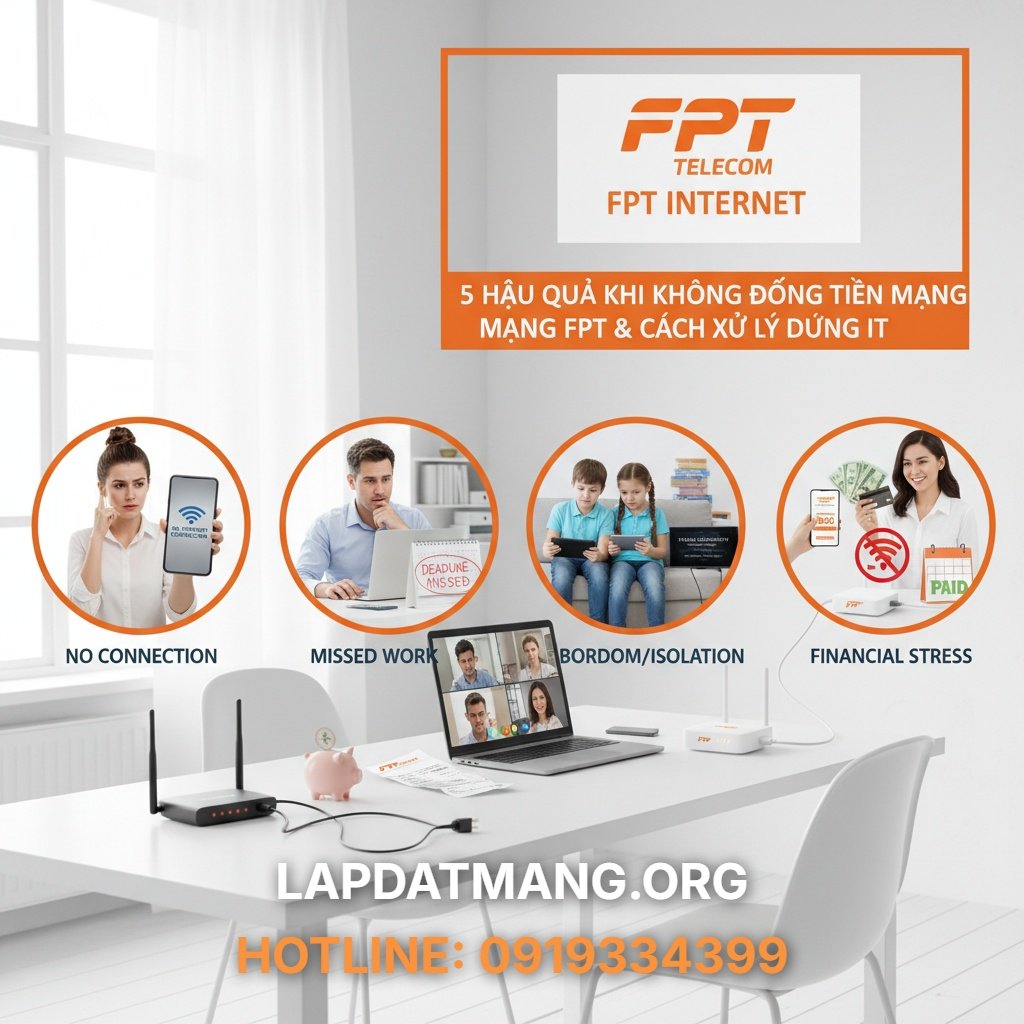 5 Hậu Quả Khi Không Đóng Tiền Mạng FPT & Cách Xử Lý Đúng - bùng tiền mạng fpt - 3