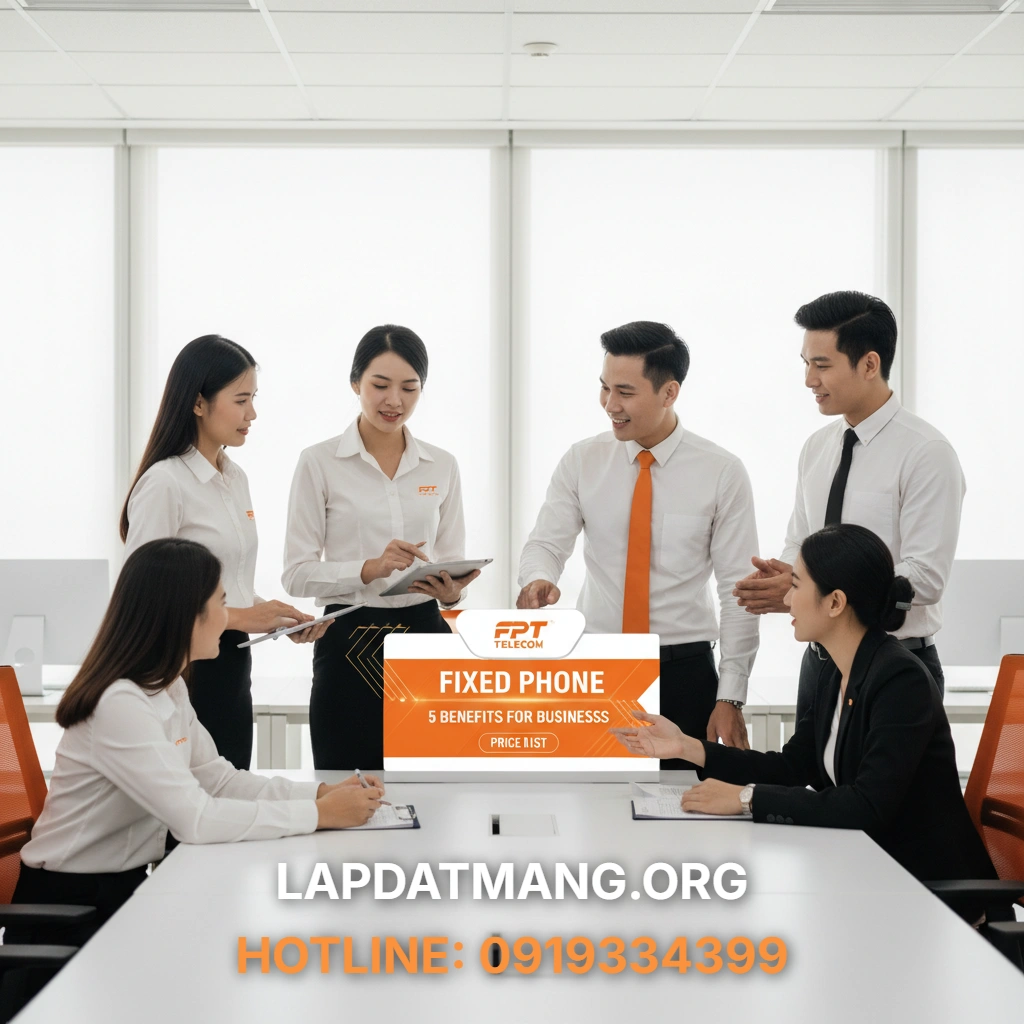 Lắp Điện Thoại Cố Định FPT: 5 Lợi Ích Cho Doanh Nghiệp & Bảng Giá - 2025 2 Lắp điện thoại cố định - Tại sao doanh nghiệp nên lắp điện thoại cố định FPT?