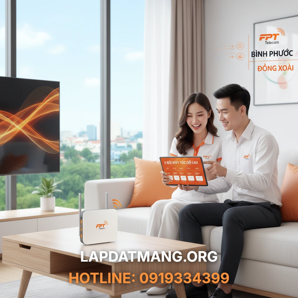 Lắp mạng FPT Bình Phước - Khám phá 5 gói Wifi FPT tốc độ cao tại Đồng Xoài Bình Phước là gì?