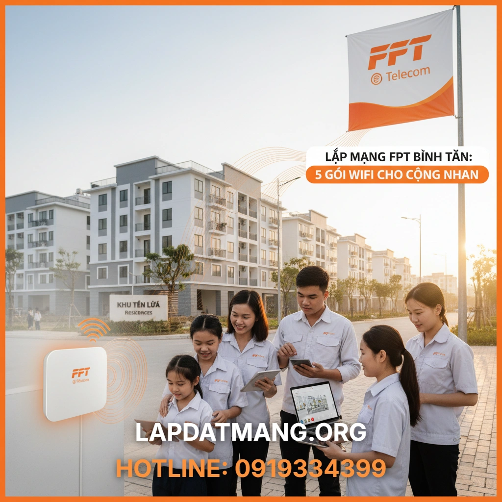 Lắp mạng FPT Bình Tân - Quy trình đăng ký và lắp đặt FPT Bình Tân có đơn giản không?