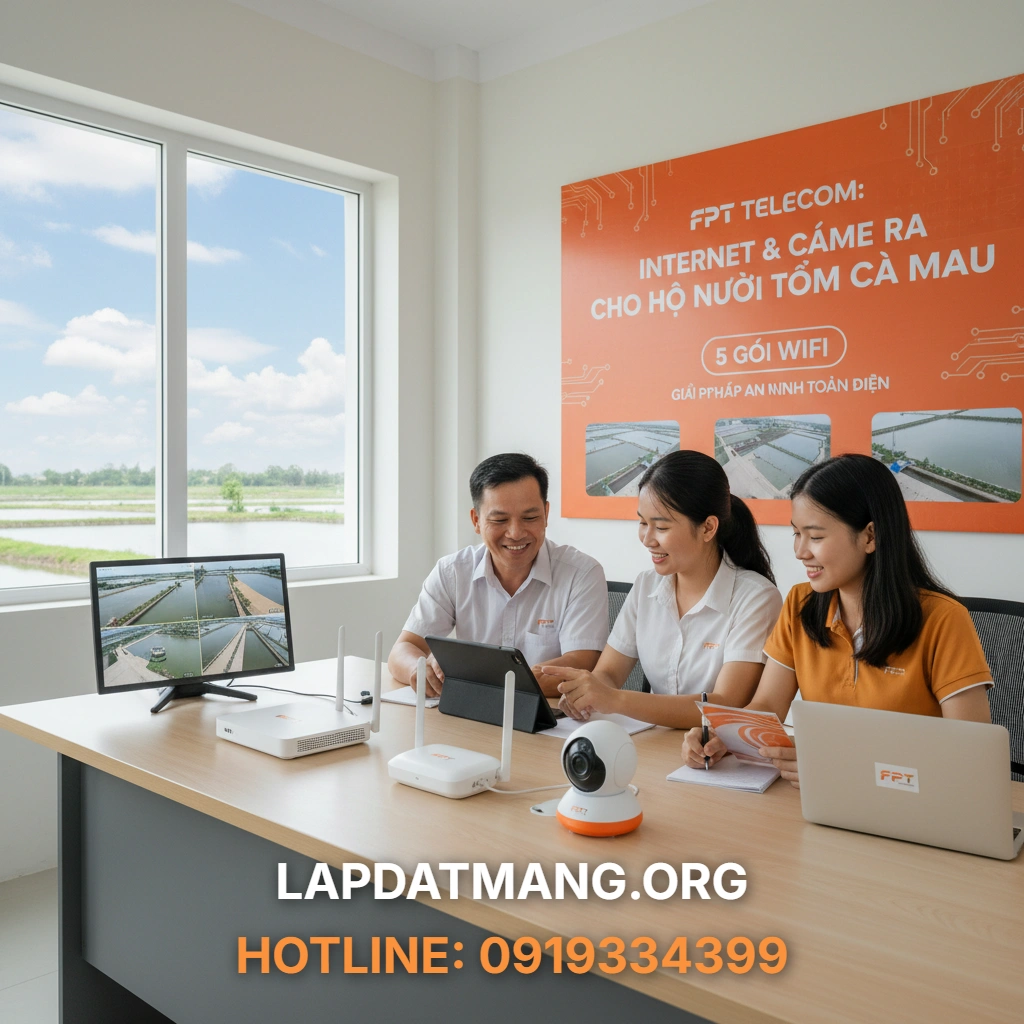 Lắp mạng FPT Cà Mau - Tổng quan chi tiết các gói cước Internet FPT Cà Mau dành cho gia đình và hộ kinh doanh?