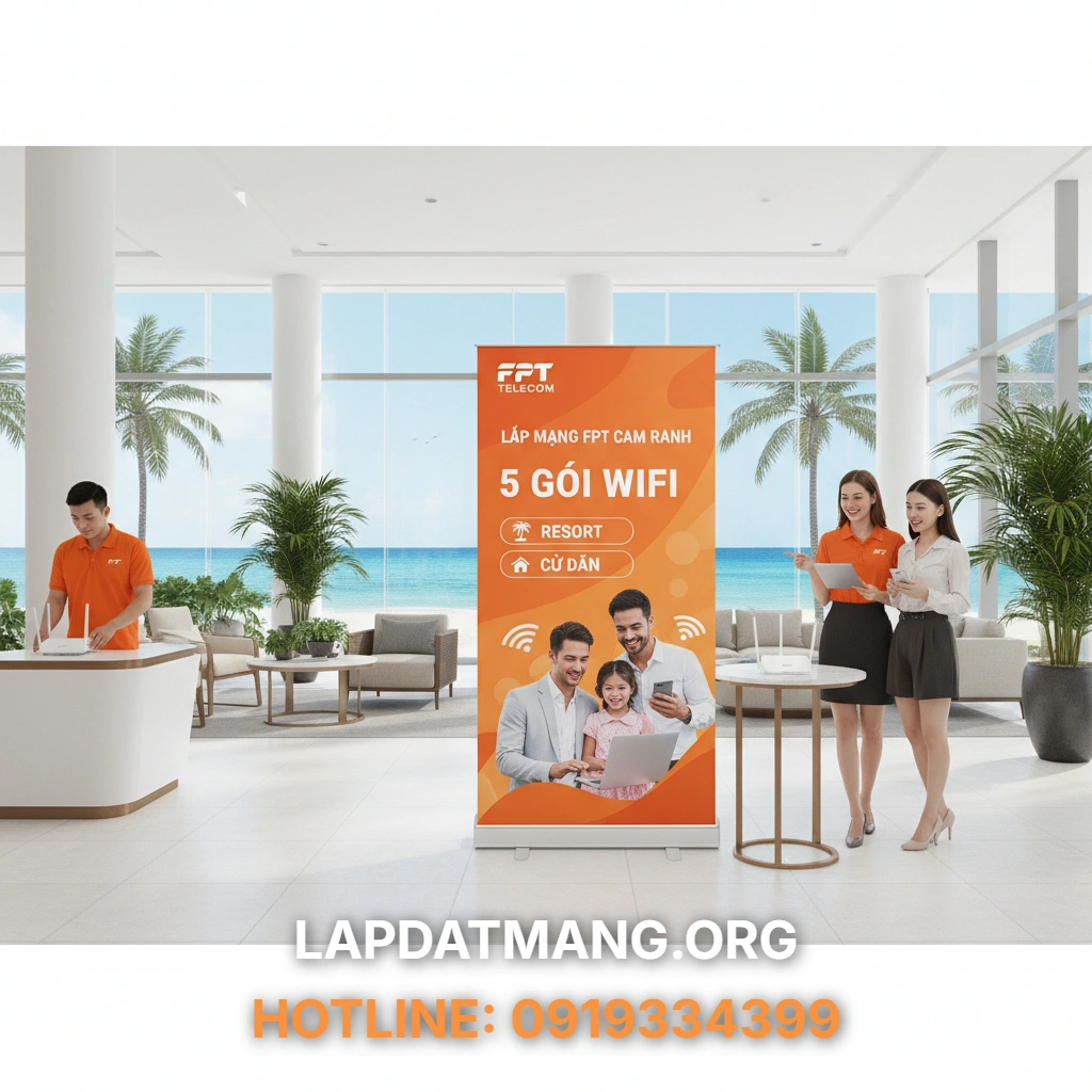 Lắp mạng FPT Cam Ranh - Lắp Mạng FPT Cam Ranh có những gói Wifi nào tối ưu cho Resort & Cư Dân?