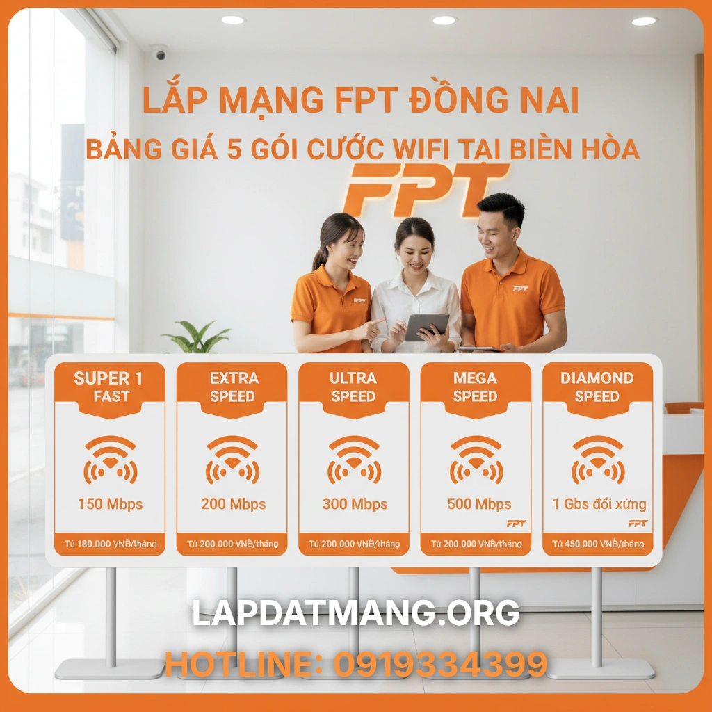 Lắp Mạng FPT Đồng Nai: Bảng Giá 5 Gói Cước Wifi Tại Biên Hòa - 2025 4 Lắp mạng FPT Đồng Nai - Tổng đài FPT Đồng Nai hỗ trợ những vấn đề gì?