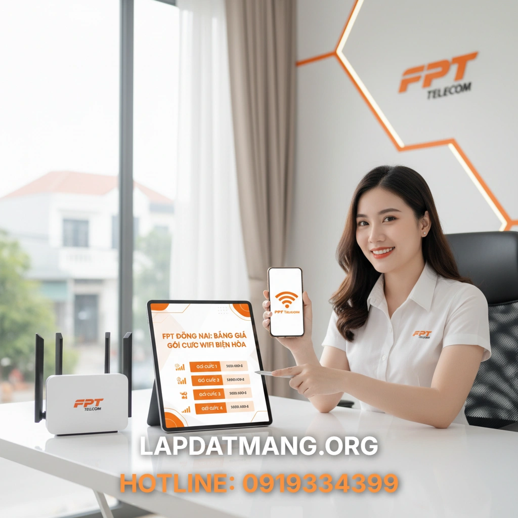 Lắp Mạng FPT Đồng Nai: Bảng Giá 5 Gói Cước Wifi Tại Biên Hòa - 2025 3 Lắp mạng FPT Đồng Nai - Địa chỉ các văn phòng giao dịch, chi nhánh FPT Đồng Nai ở đâu?