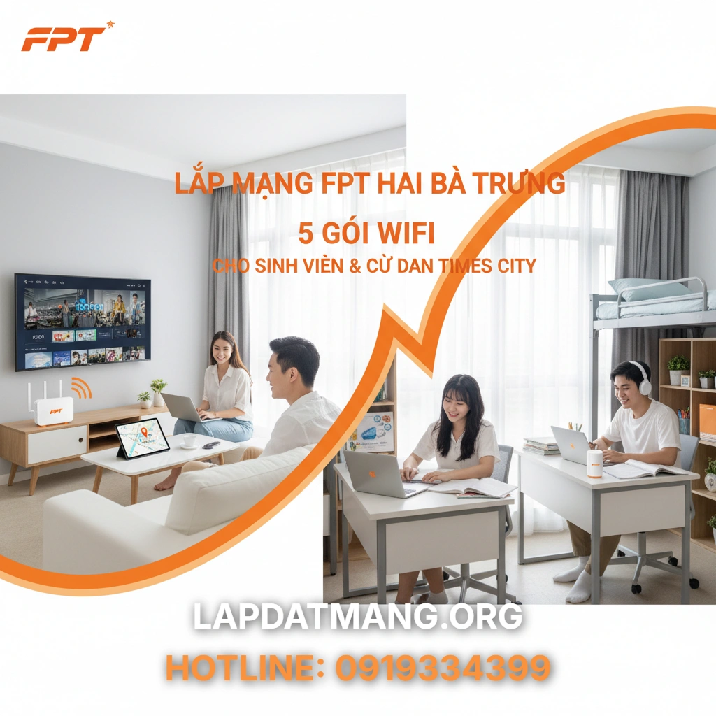 Lắp mạng FPT Hai Bà Trưng - Khuyến Mãi Lắp Mạng FPT Hai Bà Trưng Hiện Có Những Ưu Đãi Hấp Dẫn Gì?