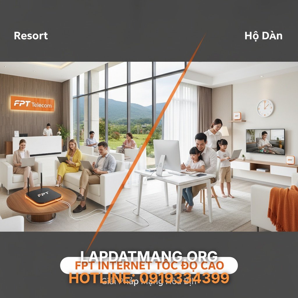 7 Giải Pháp Mạng FPT Hòa Bình Tốc Độ Cao Cho Resort & Hộ Dân - lắp mạng fpt hòa bình - 1