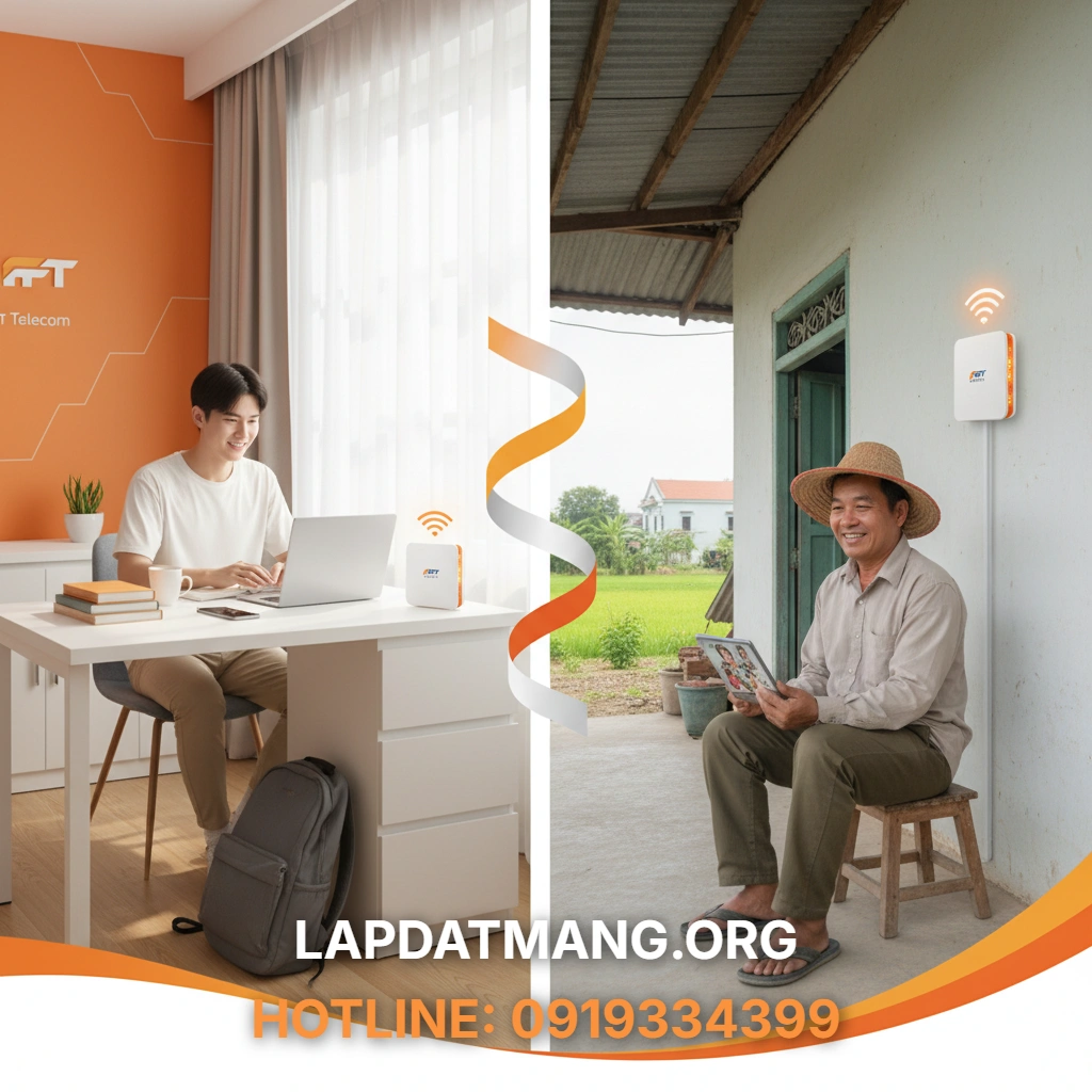 Lắp mạng FPT Khoái Châu - 5 Gói Wifi FPT giá rẻ nào tối ưu cho Sinh viên Đại học SPKT Hưng Yên và Nông dân Khoái Châu?