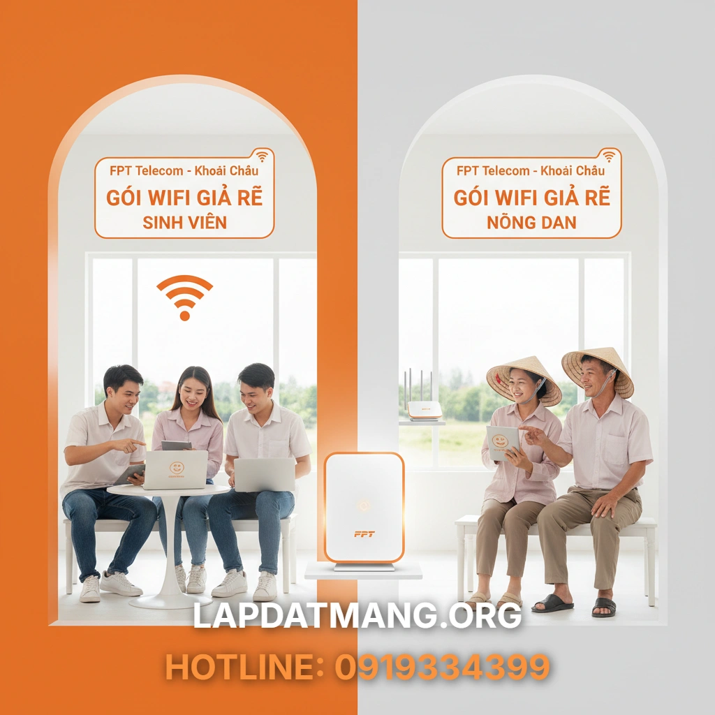 Lắp mạng FPT Khoái Châu - Nhu cầu Lắp mạng FPT Khoái Châu tại thị trấn và các xã đang tăng mạnh vì sao?