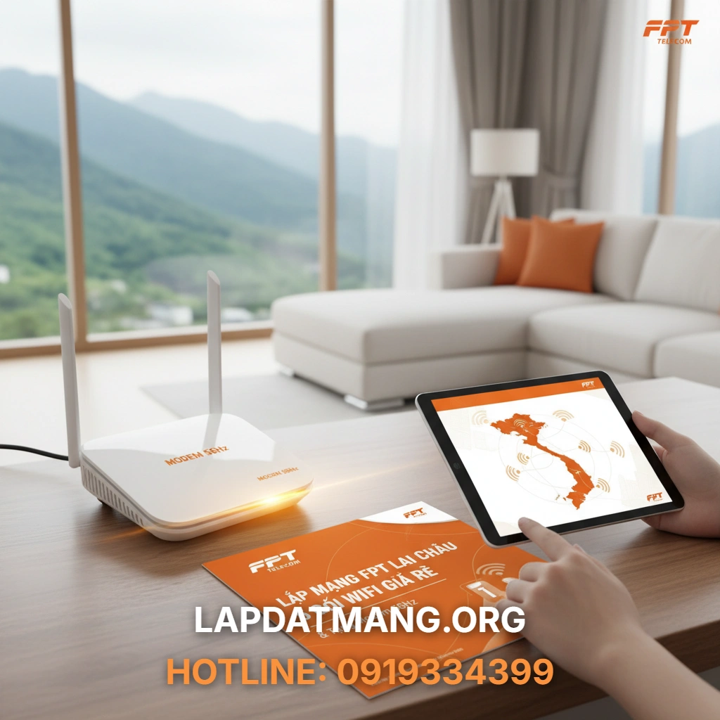 Lắp mạng FPT Lai Châu - FPT Lai Châu Đã Mở Rộng Vùng Phủ Sóng Cáp Quang Đến Đâu