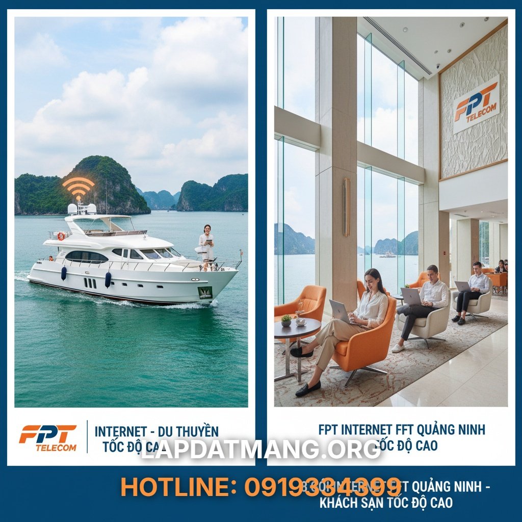 8 Gói Internet FPT Quảng Ninh Tốc Độ Cao Cho Du Thuyền & Khách Sạn - wifi hạ long - 8