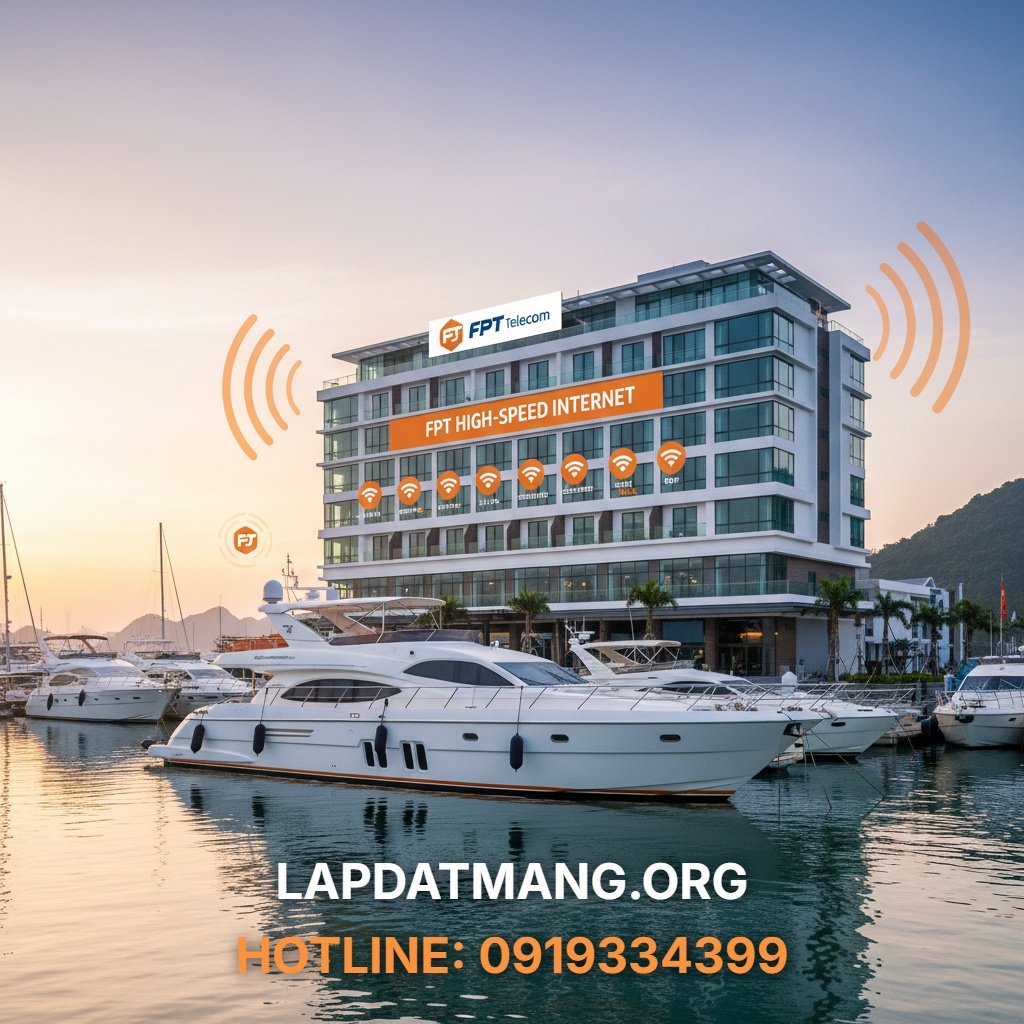 8 Gói Internet FPT Quảng Ninh Tốc Độ Cao Cho Du Thuyền & Khách Sạn - lắp mạng fpt quảng ninh - 1