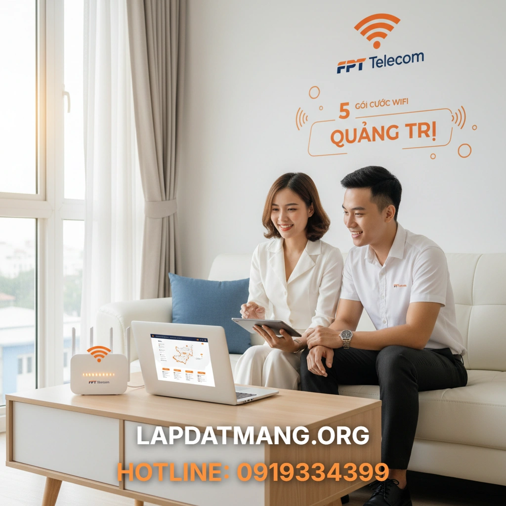 Lắp Mạng FPT Quảng Trị: 5 Gói Cước Wifi Giá Rẻ Tại Đông Hà - 2025 1 Lắp mạng FPT Quảng Trị - Mục lục