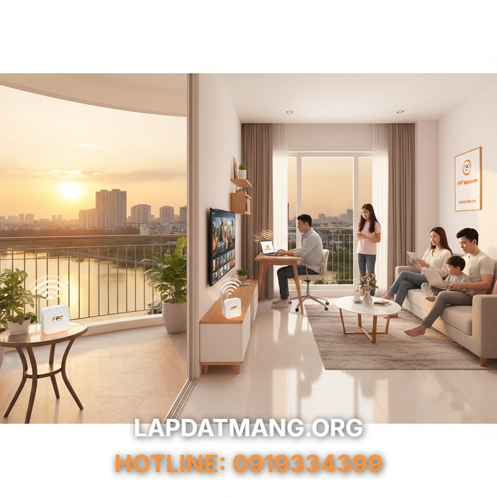 Lắp mạng FPT Tây Hồ - 5 Gói Wifi FPT Tây Hồ Nào Phù Hợp Cho Biệt Thự & Căn Hộ Cao Cấp?