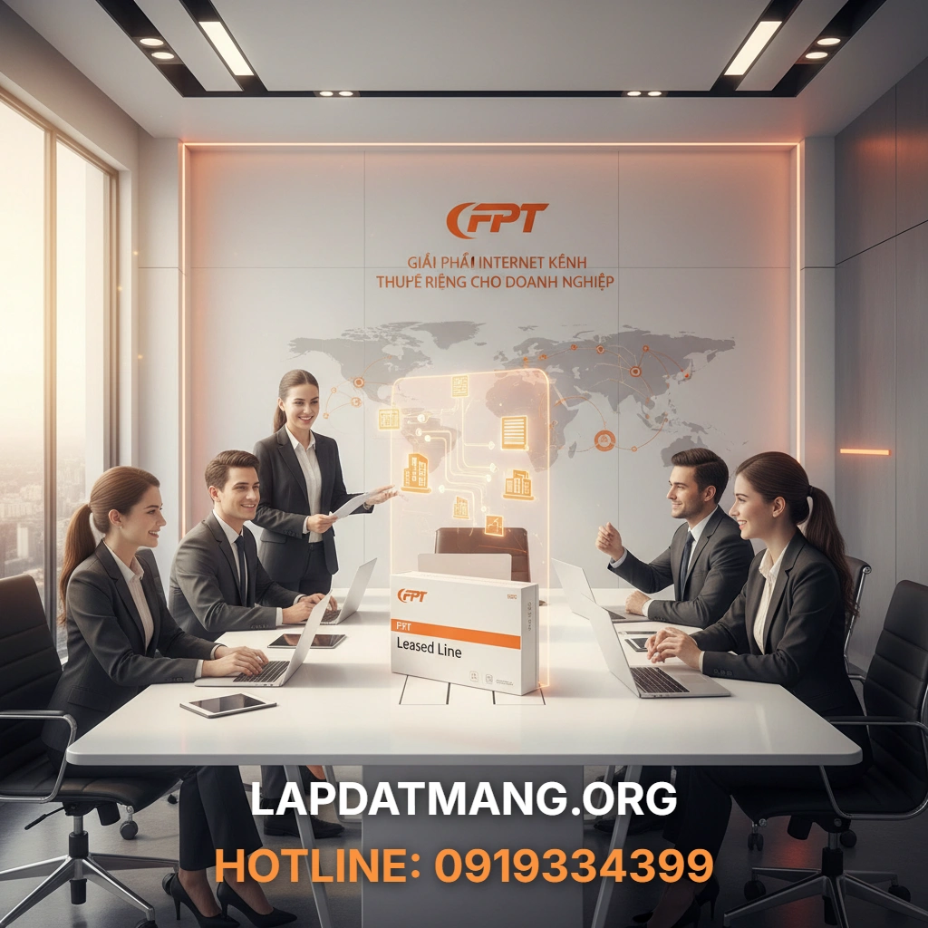 Leased Line FPT: Giải Pháp Internet Kênh Thuê Riêng Cho Doanh Nghiệp - 2025 2 Leased Line FPT - Leased Line FPT là gì? Tại sao doanh nghiệp lớn cần đường truyền riêng bảo mật?