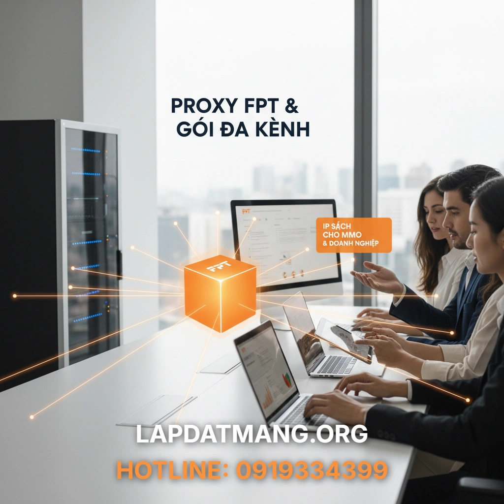Proxy FPT - Proxy FPT là gì và tại sao dân MMO, doanh nghiệp cần IP sạch ổn định?