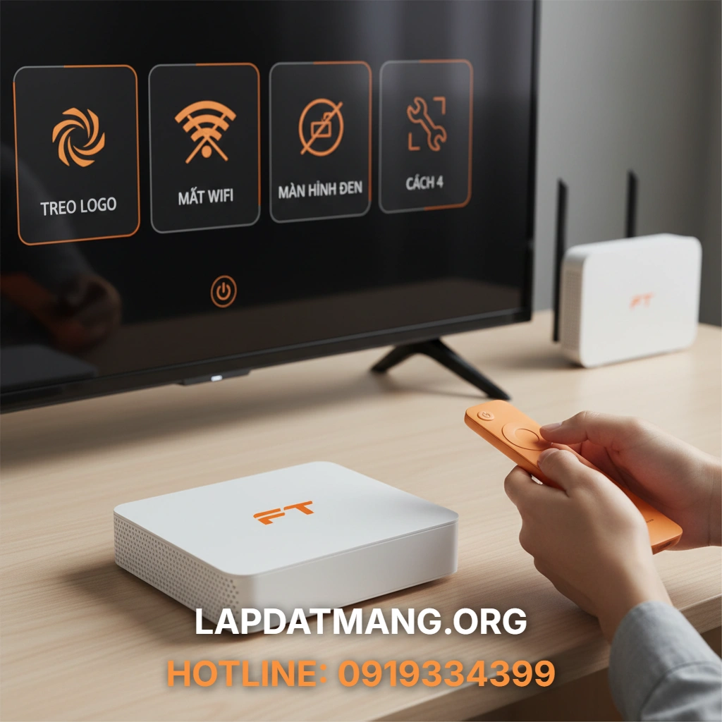 Sửa lỗi FPT Play Box - Tại sao FPT Play Box không bắt được Wifi hoặc mạng dây và cách sửa lỗi kết nối?