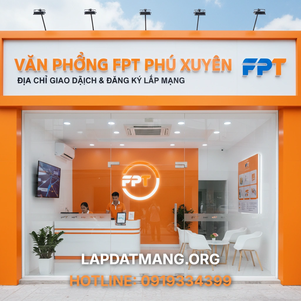 Văn phòng FPT Phú Xuyên - Quy trình đăng ký lắp mạng FPT tại Phú Xuyên có nhanh chóng và đơn giản không?