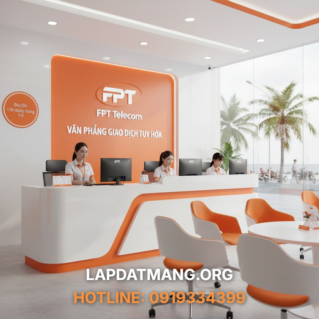 Văn phòng FPT Phú Yên - Có những cách nào để đóng cước dịch vụ FPT Phú Yên tại Tuy Hòa và các hình thức thanh toán?