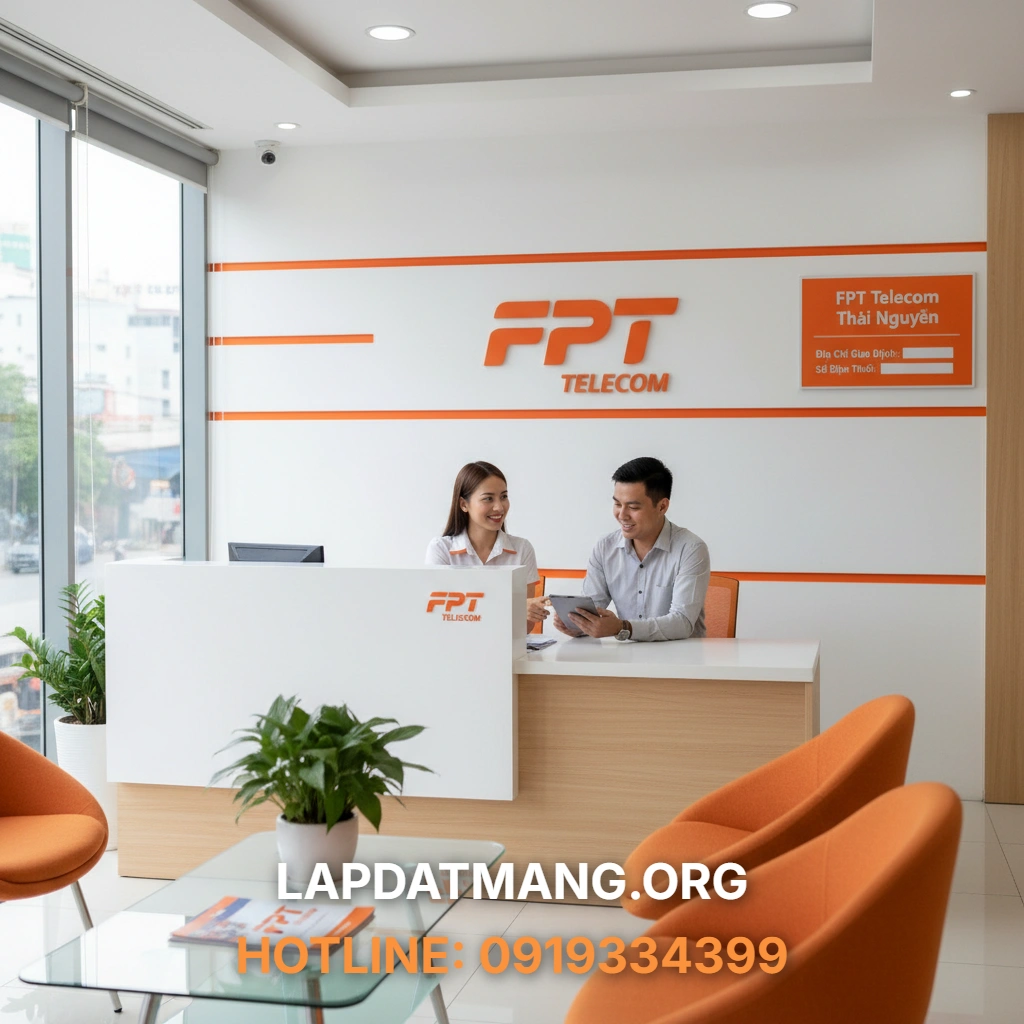 Văn phòng FPT Thái Nguyên - Làm thế nào để đóng tiền cước FPT trực tiếp tại Thái Nguyên?