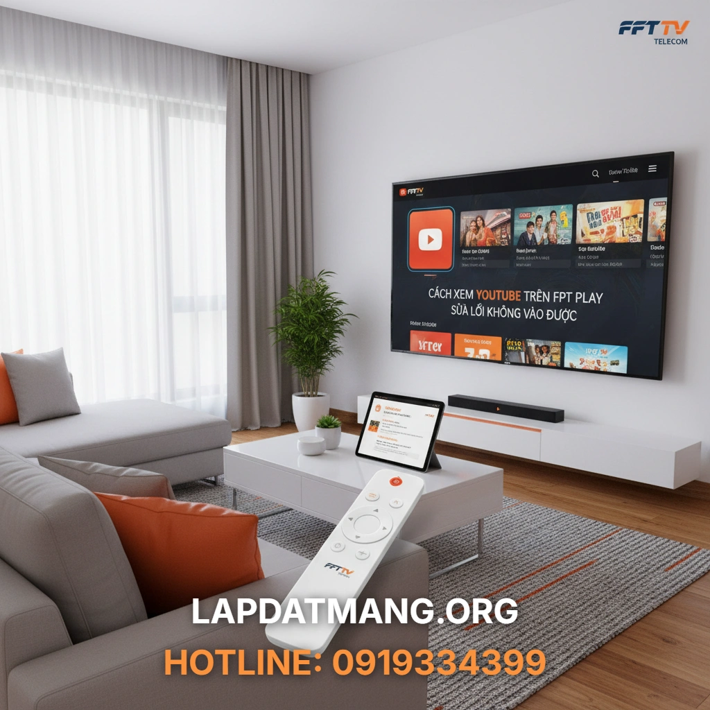 Xem Youtube trên FPT Play - Tại sao Youtube trên FPT Play Box gặp lỗi đen màn hình hoặc không tải được video và cách khắc phục ra sao?